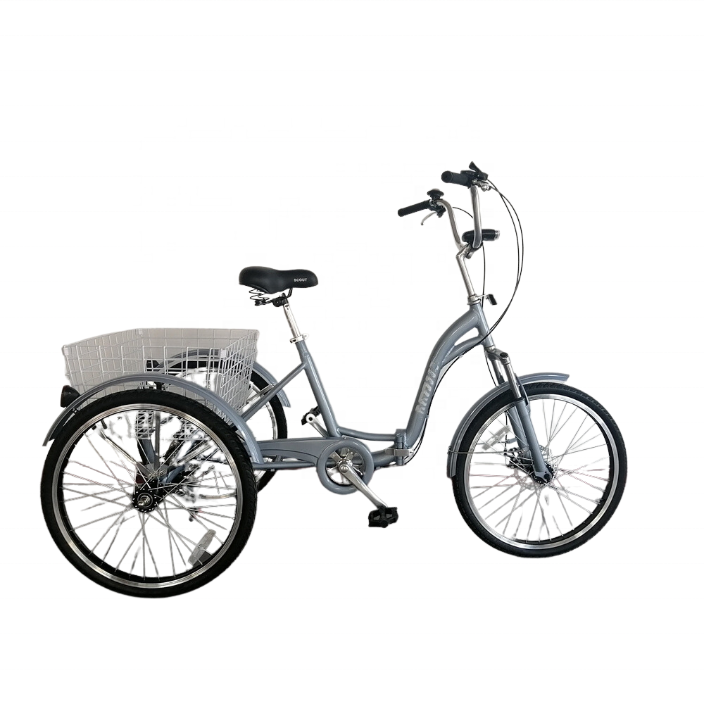 20/24 Inch Manpower Folding Tricyle Rickshaw with shimano 6 Speed